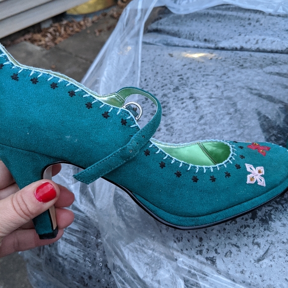 Women's Sam Edelman Torquise Blue Heels 8.5M NWOT - Picture 6 of 6